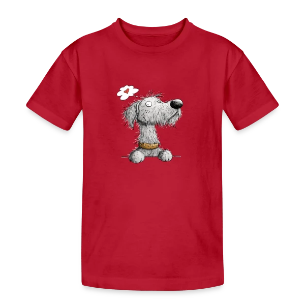 Lévrier Irlandais - Cartoon chien de race sur T-shirt coton épais ado
