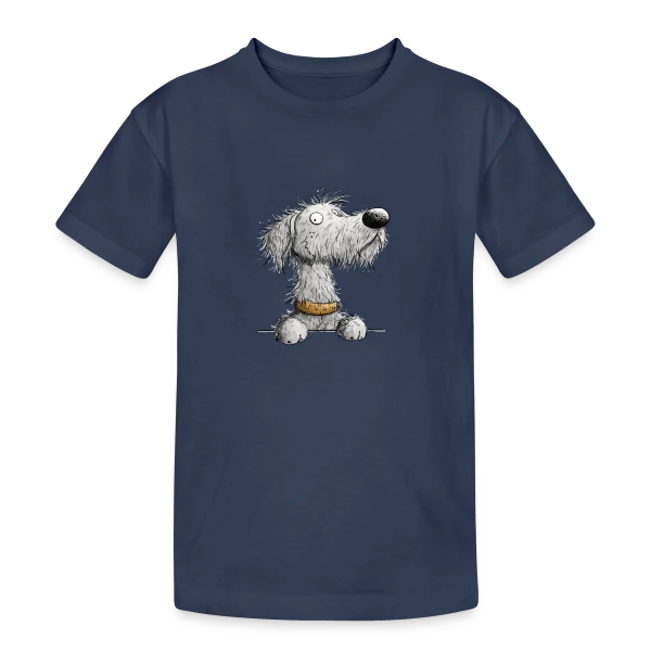 Lévrier Irlandais - Cartoon chien pour la promenade sur T-shirt coton épais ado