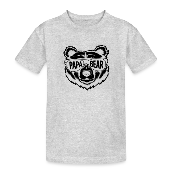 Papa Bear - Le Papa Câlin de la Famille sur T-shirt coton épais ado