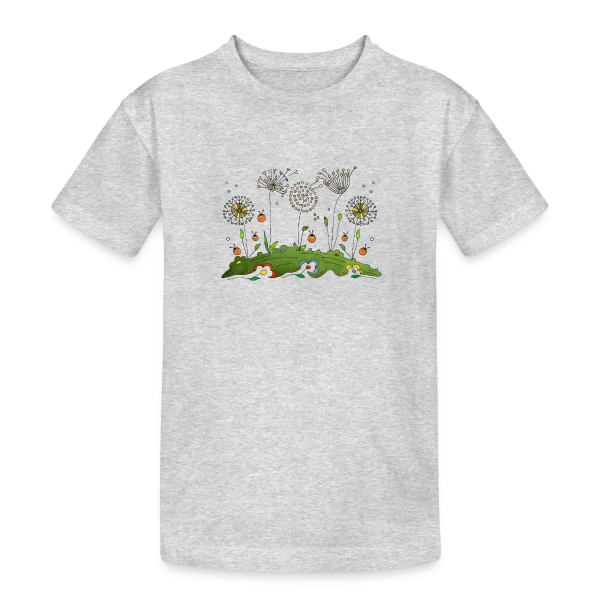 Éclat Floral sur T-shirt coton épais ado