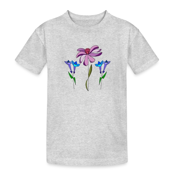 Éclat Floral sur T-shirt coton épais ado