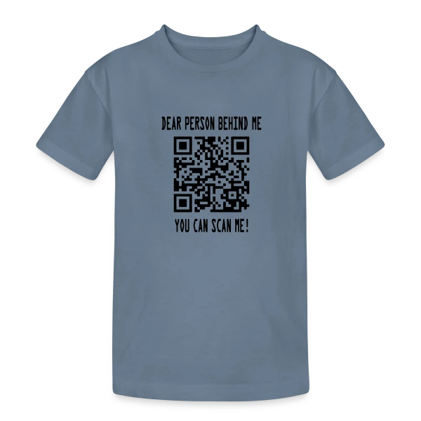 Un Sourire, C'est Gratuit ! sur T-shirt coton épais ado