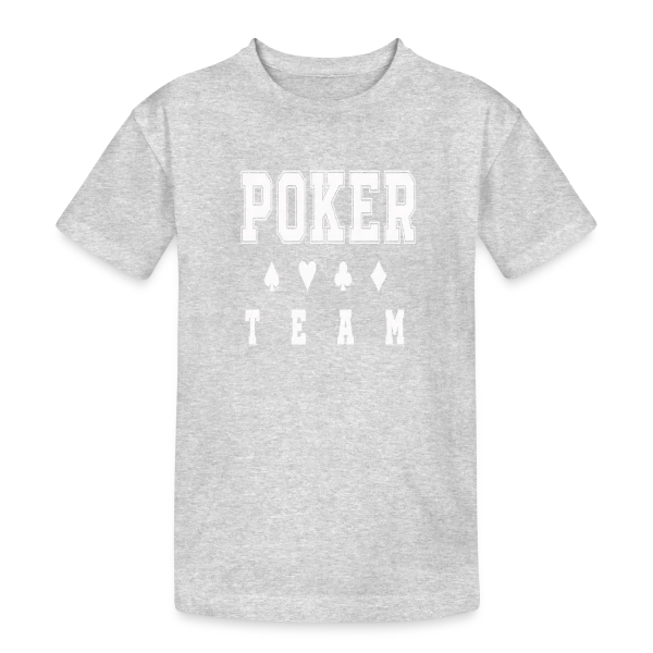 poker team sur T-shirt coton épais ado