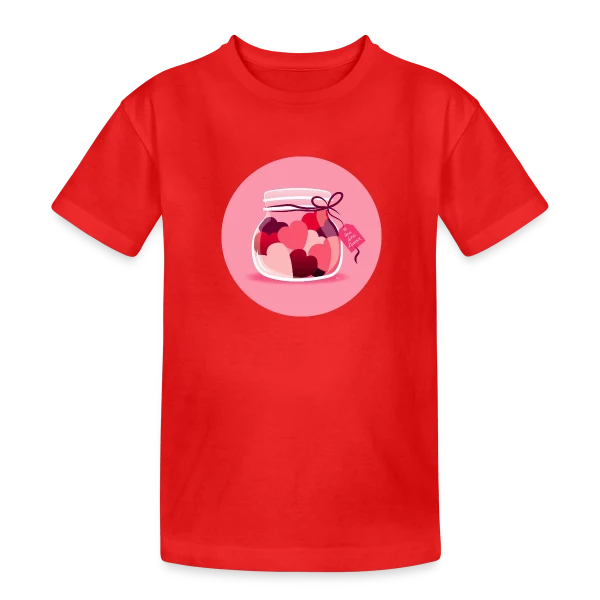 Une Dose d'Amour sur T-shirt coton épais ado