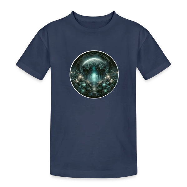 Forêt Mystique Enchantée sur T-shirt coton épais ado