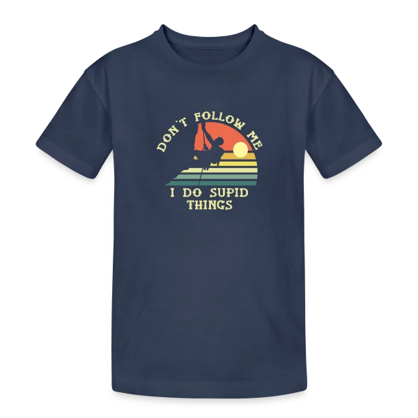 Escalade Rétro Aventure sur T-shirt coton épais ado