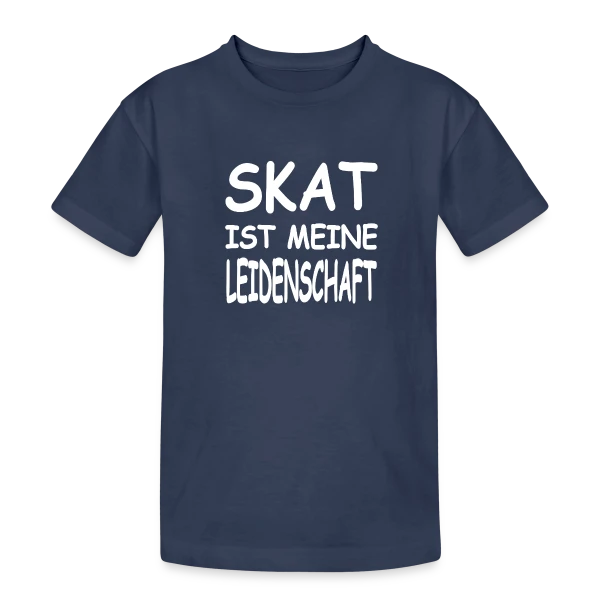 Skat: Le Jeu de Cartes sur T-shirt coton épais ado