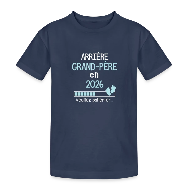 Arrière-Grand-Père 2026 : Bientôt Papy sur T-shirt coton épais ado