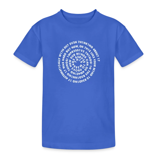 Leetspeak Flex Spiral - Code & Geek sur T-shirt coton épais ado