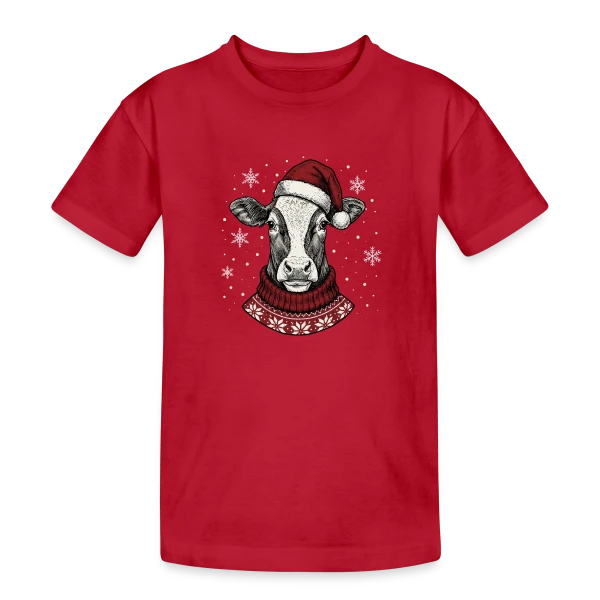 Design Abstrait 'Expression Fluide' sur T-shirt coton épais ado