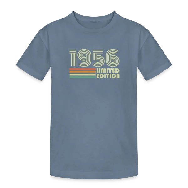 Année 1956 Édition Limitée sur T-shirt coton épais ado