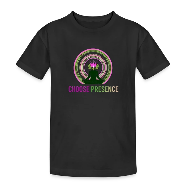 Choisissez la Présence sur T-shirt coton épais ado