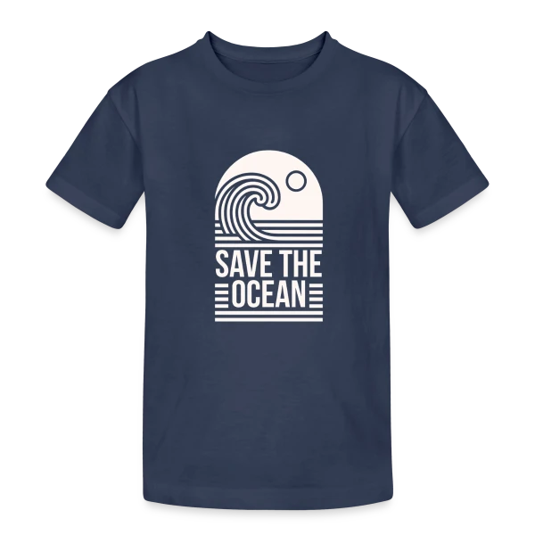 Vague Océanique Activisme sur T-shirt coton épais ado