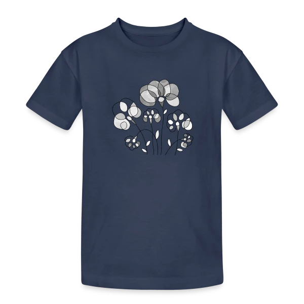 Art Digital Abstrait 3515 sur T-shirt coton épais ado