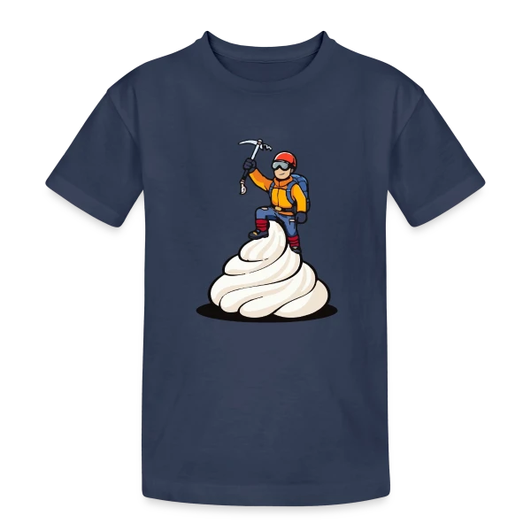 L'Alpiniste: Conquête des Sommets sur T-shirt coton épais ado