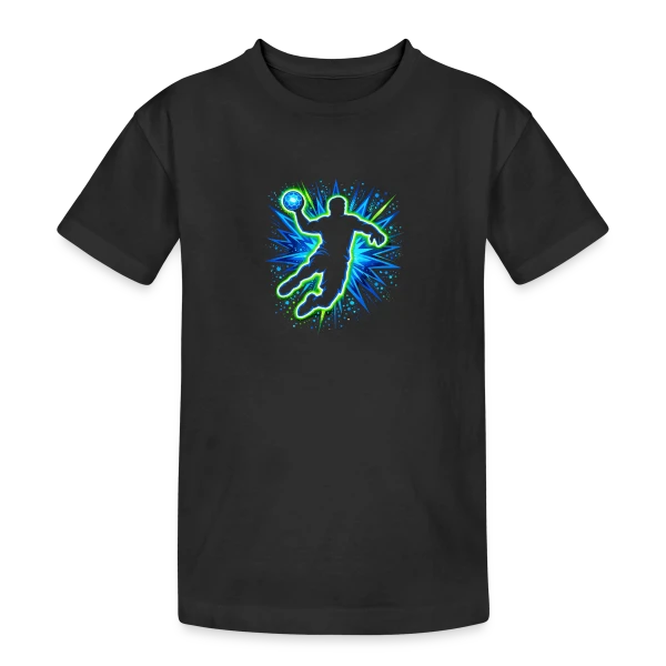 Motif Abstrait Géométrique Coloré sur T-shirt coton épais ado