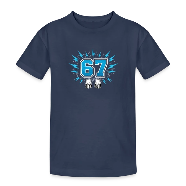 Grille Futuriste sur T-shirt coton épais ado