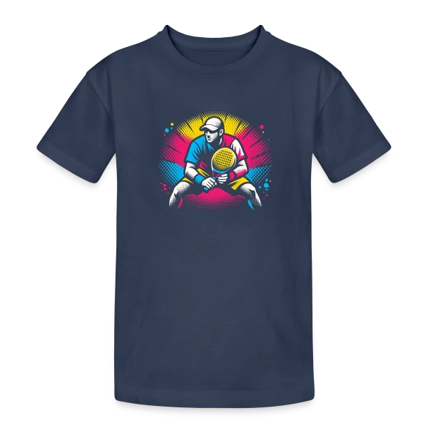 Formes et Mouvement Abstrait sur T-shirt coton épais ado