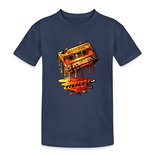 Rétro Cassette Audio : L'Esprit 80s sur T-shirt coton épais ado