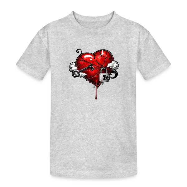 Cœur Résilient sur T-shirt coton épais ado