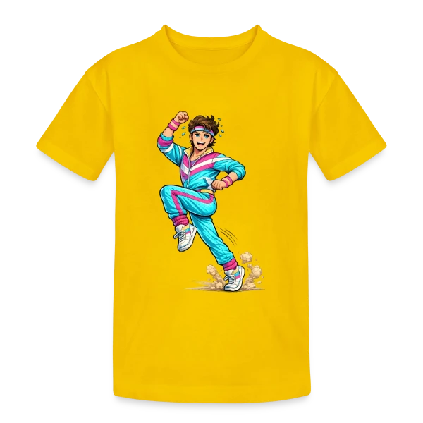 L'Homme Aérobic Déchaîné sur T-shirt coton épais ado