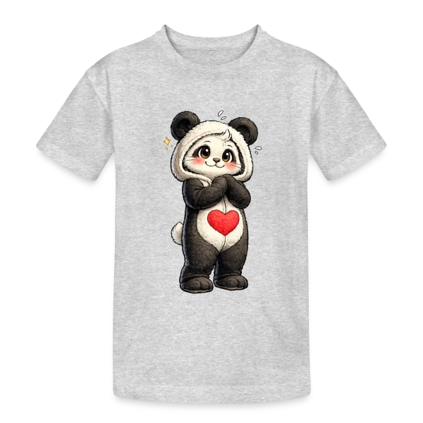 Panda en Combinaison Stylée sur T-shirt coton épais ado