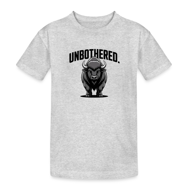 Bison Imperturbable sur T-shirt coton épais ado