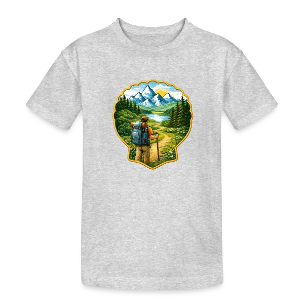 Chemin de Compostelle - L'Esprit Pèlerin sur T-shirt coton épais ado