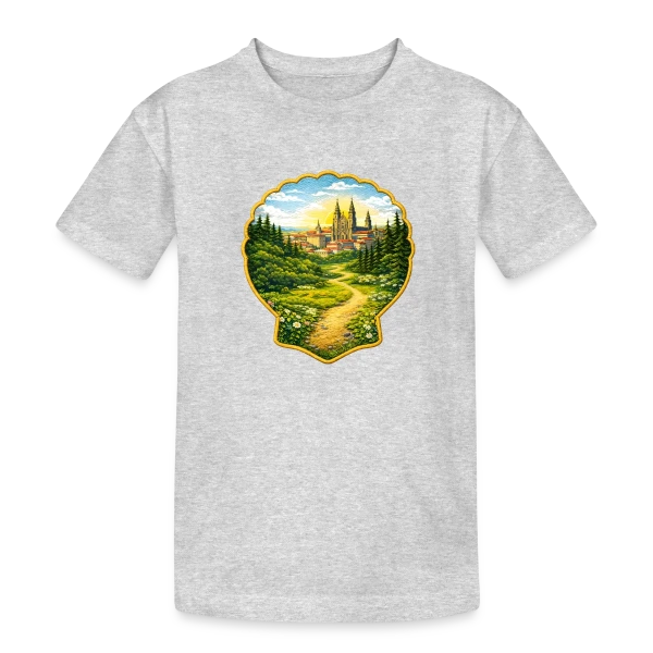 Chemin de Compostelle : L'Aventure du Pèlerinage sur T-shirt coton épais ado