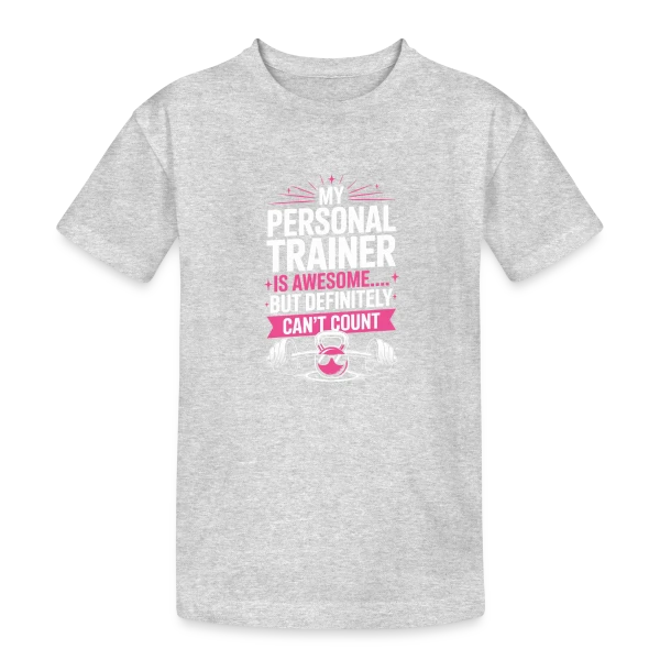 Mon Coach Personnel au Fitness Studio sur T-shirt coton épais ado