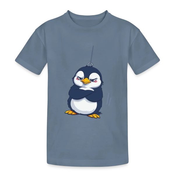 Pingouin Grognon Suspendu sur T-shirt coton épais ado