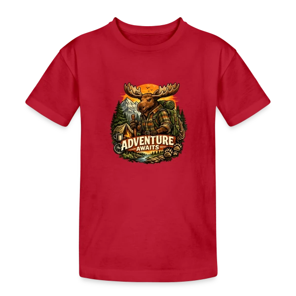 Élan Randonneur Aventure sur T-shirt coton épais ado