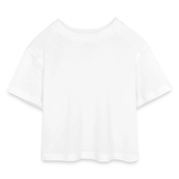 Maquette de T-shirt Crop Top en jersey Enfant à personnaliser