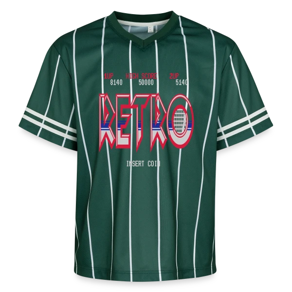 Design Rétro Abstraction Géométrique Vintage sur T-shirt de foot unisexe en mesh