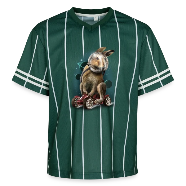 Lapin Racer Spatial sur T-shirt de foot unisexe en mesh