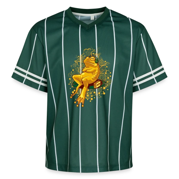 Grenouille Relax : Mode Cassette sur T-shirt de foot unisexe en mesh