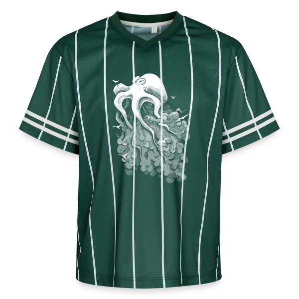 Pieuvre des Nuages sur T-shirt de foot unisexe en mesh