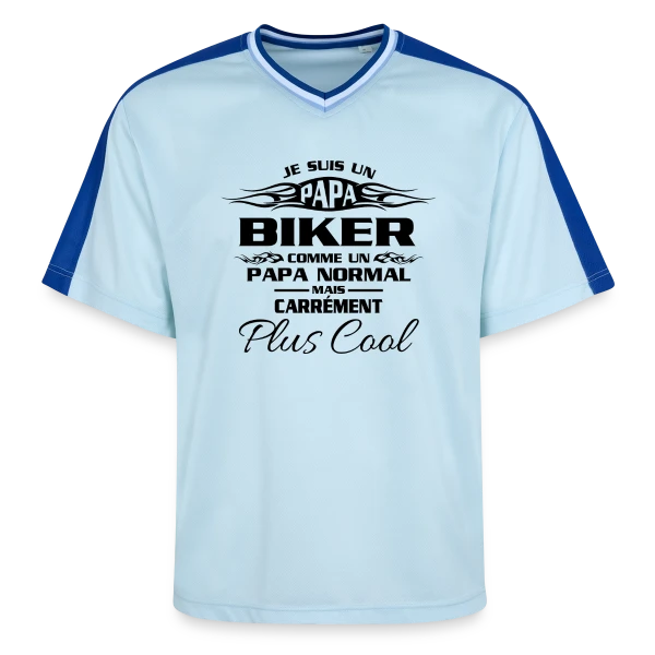 L'Âme du Biker sur T-shirt de foot unisexe en mesh