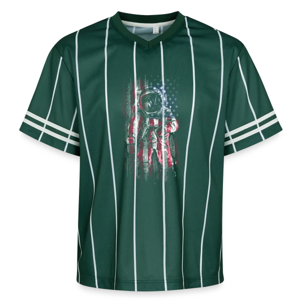 Drapeau Spatial sur T-shirt de foot unisexe en mesh
