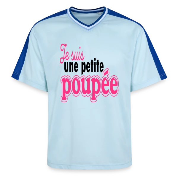 Ma Petite Poupée sur T-shirt de foot unisexe en mesh