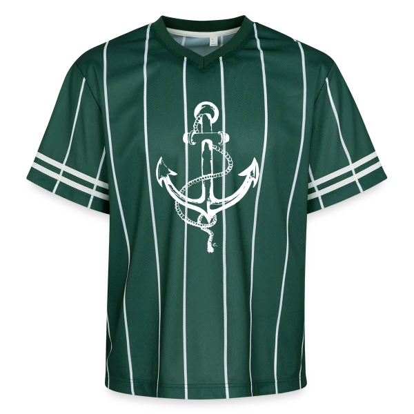 Ancre Marine Élégante : Passion Océane sur T-shirt de foot unisexe en mesh