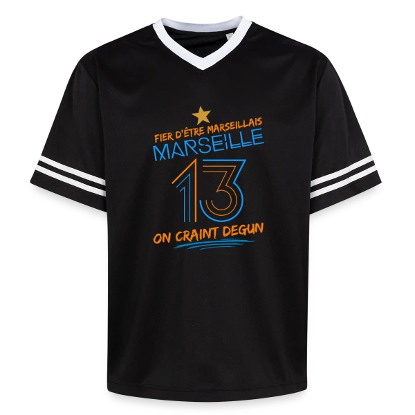 Fier Marseillais On Craint Degun sur T-shirt de foot unisexe en mesh