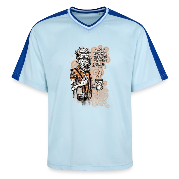 Hipster Zombie : Le Style Avant l'Heure sur T-shirt de foot unisexe en mesh