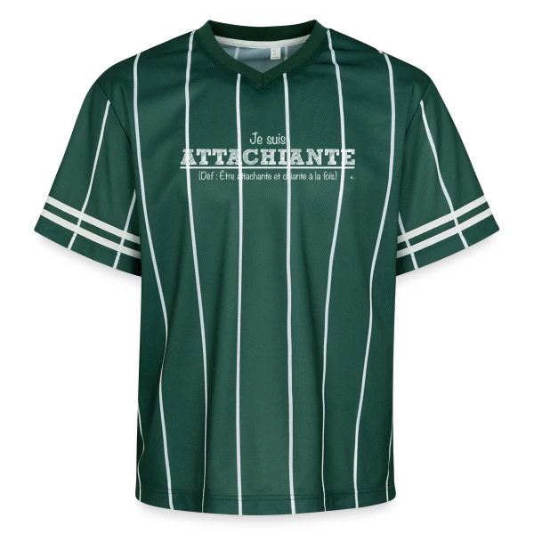 Attachiante : Assumez Votre Caractère Unique sur T-shirt de foot unisexe en mesh