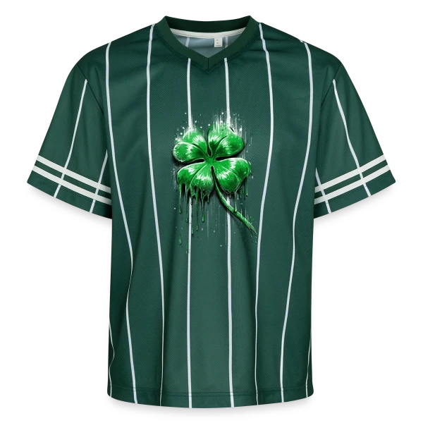 Trèfle Fondant : La Chance en Fusion sur T-shirt de foot unisexe en mesh
