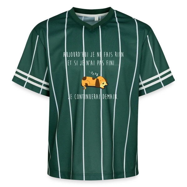 L'Art de Ne Rien Faire sur T-shirt de foot unisexe en mesh