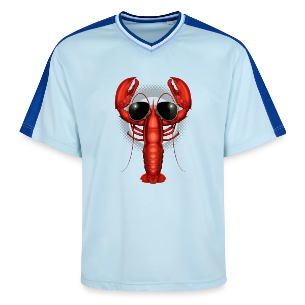 Homard Stylé sur T-shirt de foot unisexe en mesh