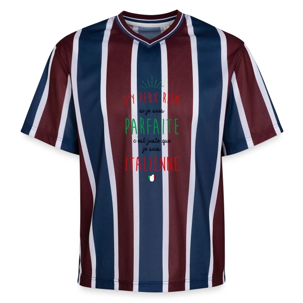 Fierté Italienne sur T-shirt de foot unisexe en mesh