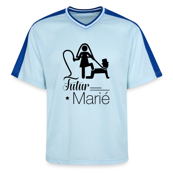 "Futur Marié" : Prêt pour le Grand Jour sur T-shirt de foot unisexe en mesh