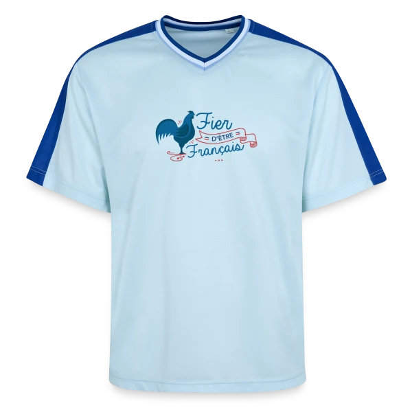 Fierté Française : Élégance et Patrie sur T-shirt de foot unisexe en mesh